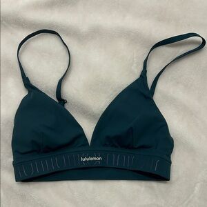 Lululemon LW2DSIS Teal Adjustable Sports Bra Size 2